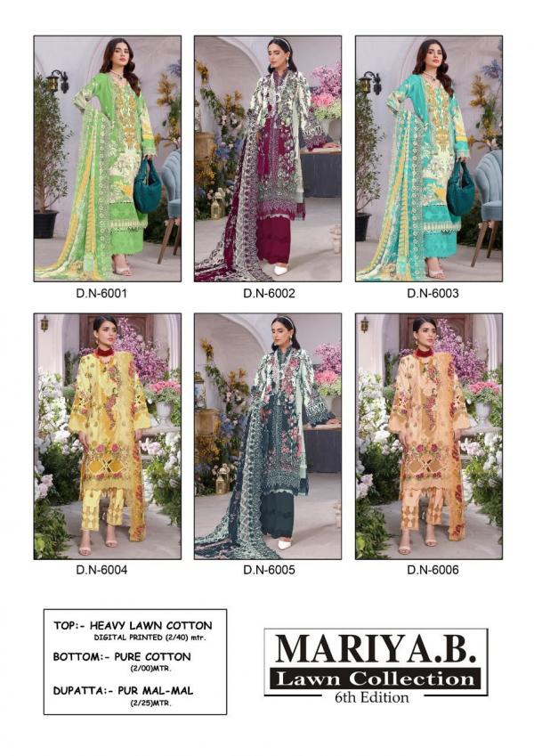 Mariya B Original Lawn Vol-6 Lawn Cotton Designer Dress Material